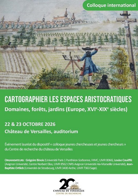 Affiche colloque Cartographier les espaces aristocratiques
